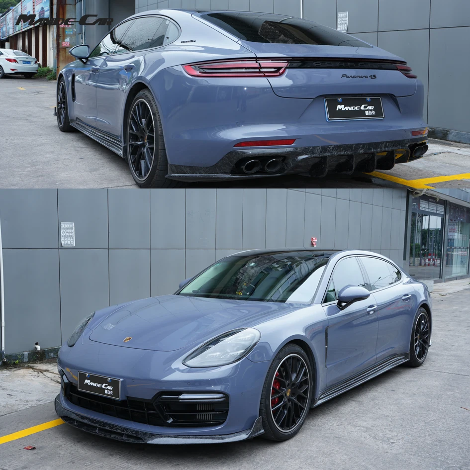 MDK Body Kits Dry Carbon Fiber Front Lip Side Skirt Rear Diffuser for Porsche Panamera 971 Sport Turismo Aero Kit