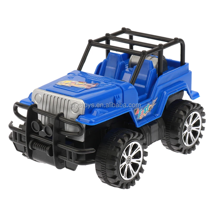 Friction Power Off-Road Vehicle 4 Colors Mix Pack 20CM Inertial Urban Explorer Truck Toy Car
