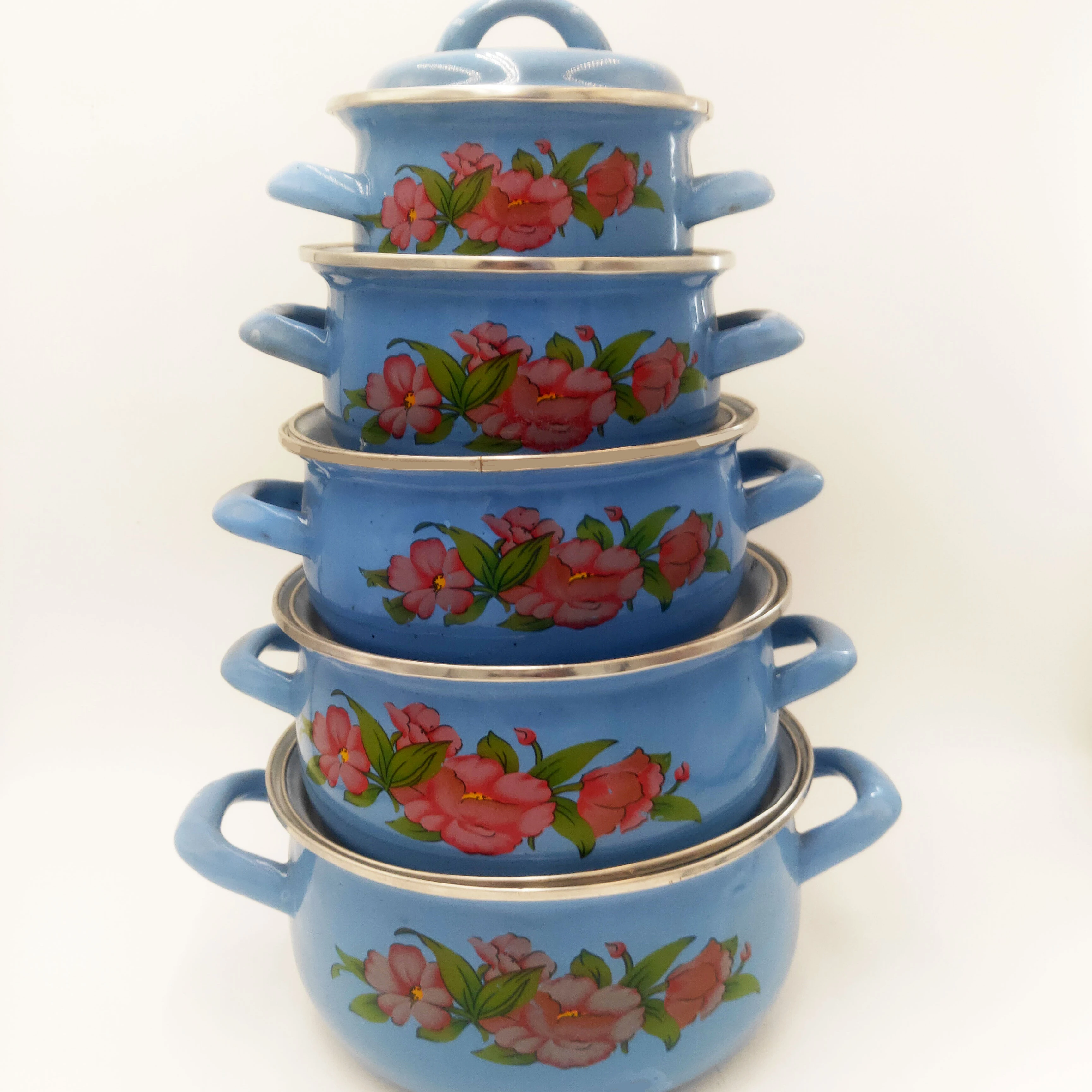 6 шт. эмалированная посуда