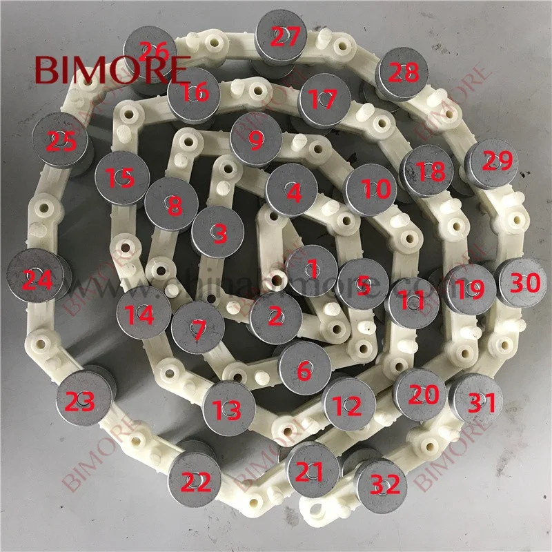 Bimore Escalator Handrail Rotary Chain Newel Chain 32 bearings XAA332DS13 XAA332DS14 escalator parts