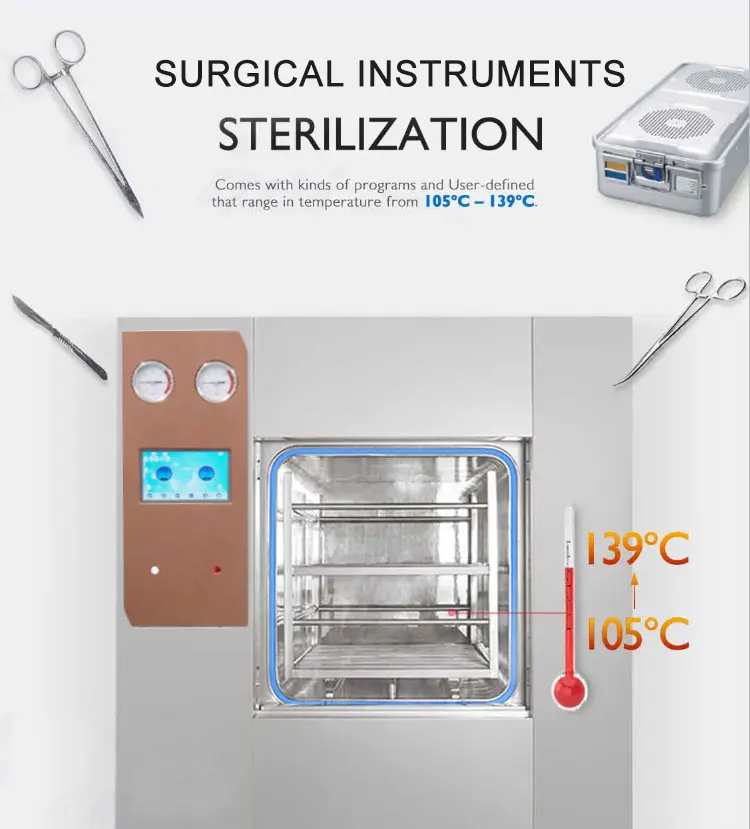 200 -800 beds Hospital sterilization machine steam  sterilizer autoclave price