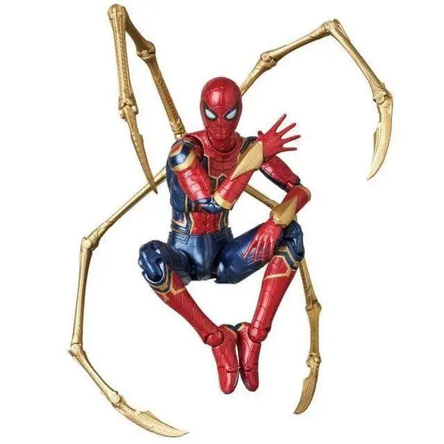 Factory Price American Movie Color Box Pvc Steel Iron Spiderman Model Action Figure
