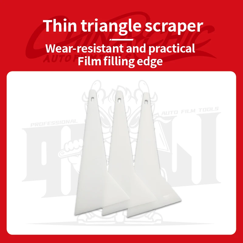Qili Self Healing Water Scraper High Temperature Resistant Thin Triangle Glass Scraper for Window Made of PPF Material