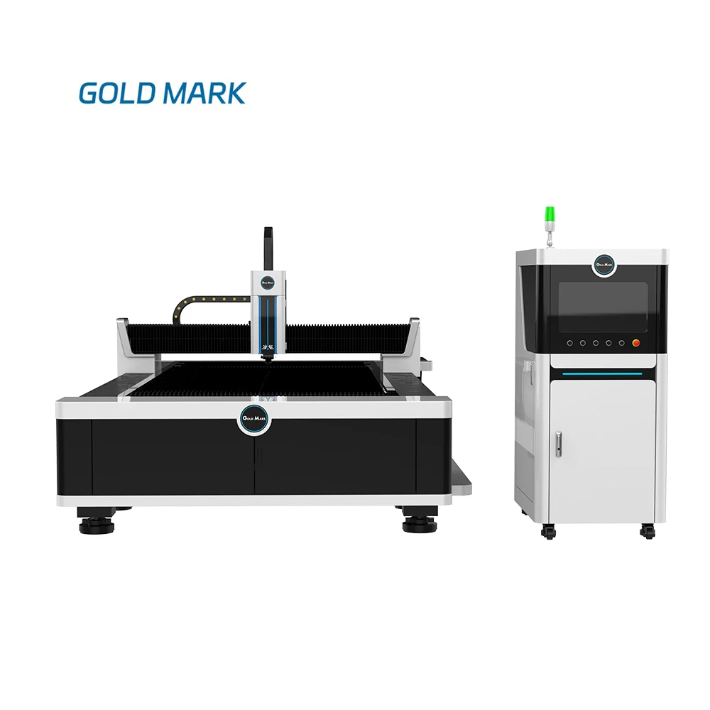 GOLD MARK high accurate fiber laser cutting machine 1500x3000mm with cabin