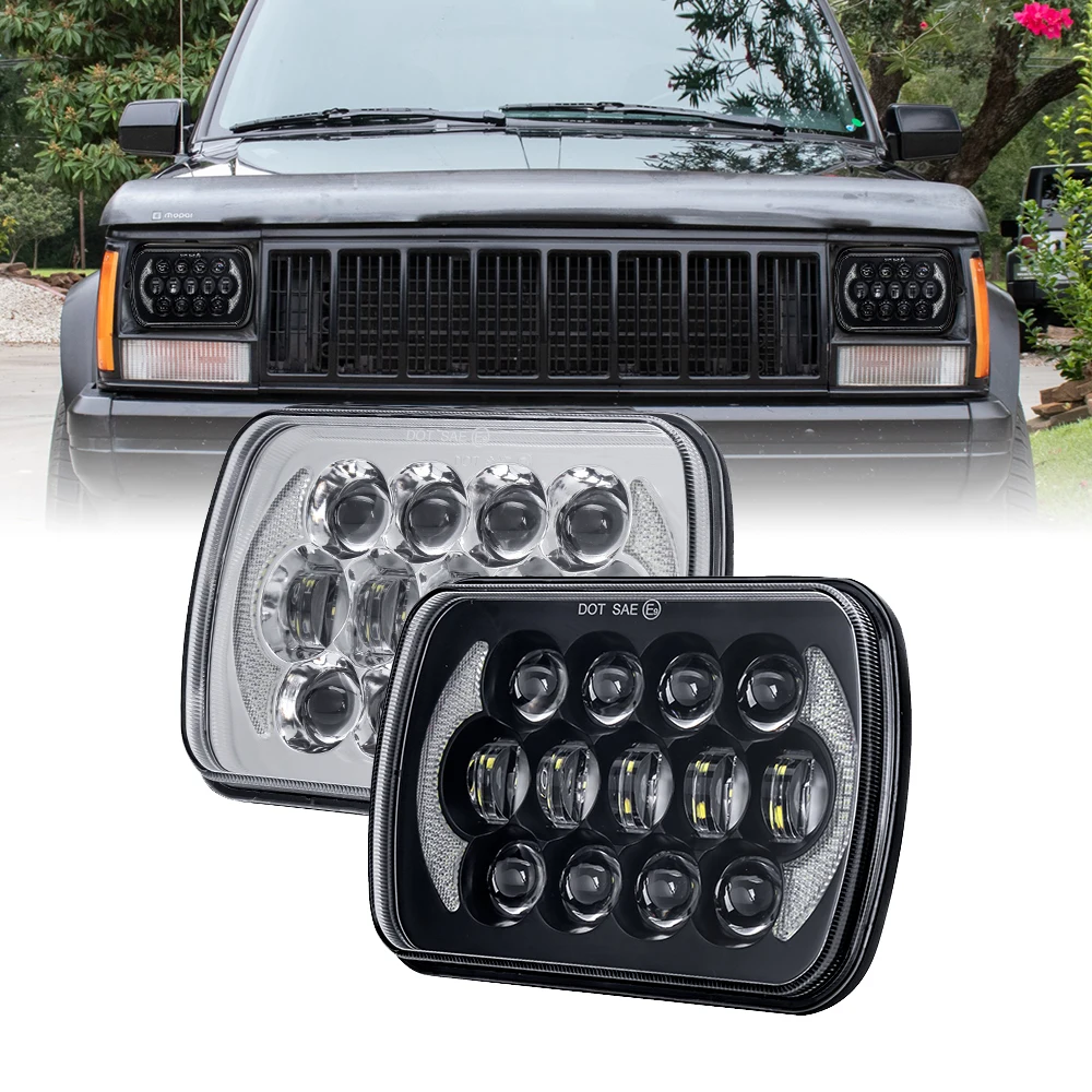 Прямоугольная светодиодная фара для Jeep Cherokee