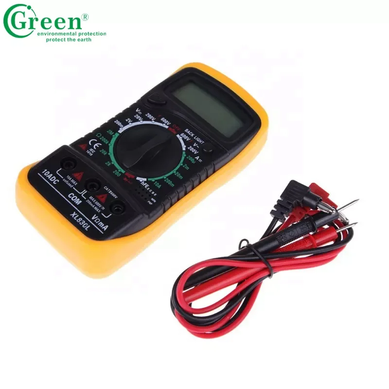 Green K010 Temperature Adjustable Soldering Iron Kit 60w with Digital Multimeters