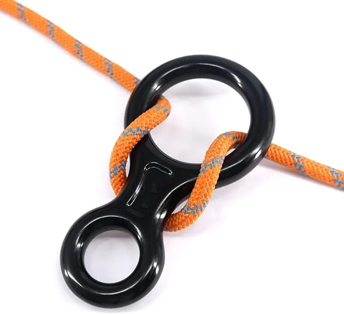 ANT5PPE Heavy Duty 35kN Downhill Equipment Device Rescue Rappelling Gear Figure 8 Descender for Rock Climbing Yoga