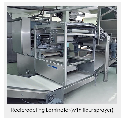 Горизонтальный ламинатор для печенья (с распылителем муки)