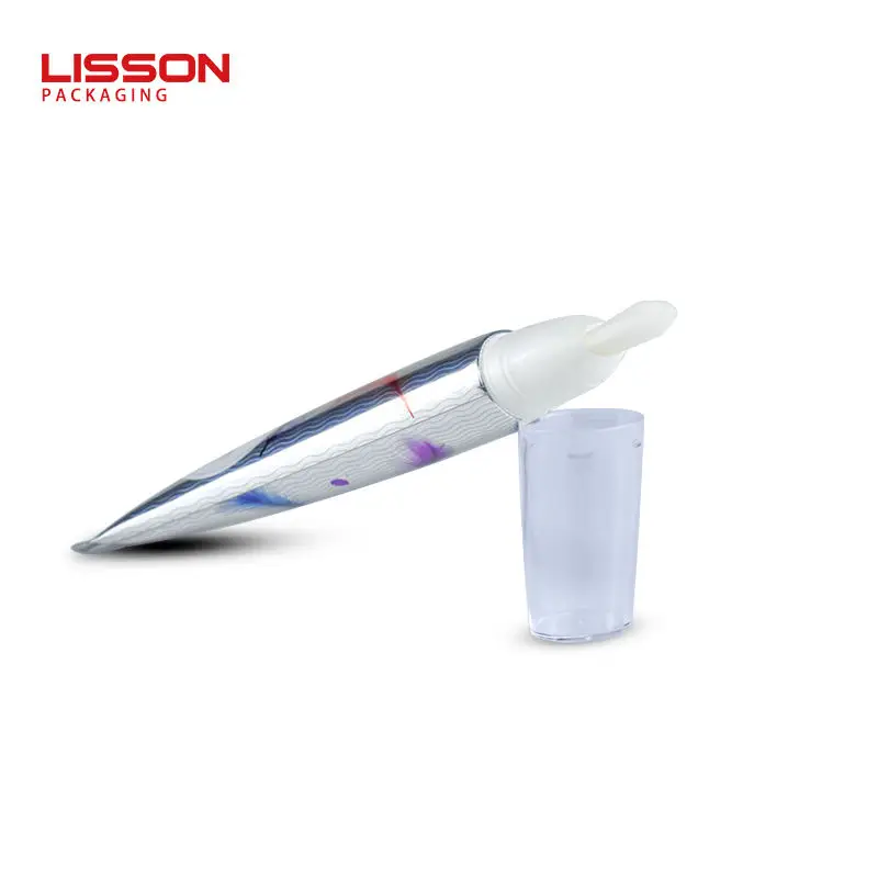 60ml OEM Custom Makeup Skincare Tube Cosmetic Facial Mask Tube Packaging with Applicator Brush