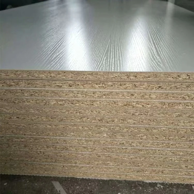 Free Samples white color melamine chipboard synchronized melamine chipboard 18mm melamine particle board