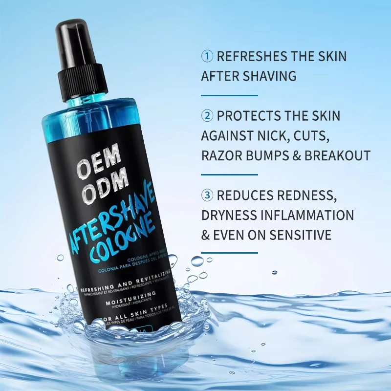 OEM/ODM Organic Man Beard Care Aftershave Spray Moisturizing Beard Ingrown Hair Treatment After Shave Soothing