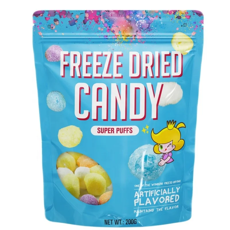 Tiktok Freeze Candy OEM оптом сублимационная сушеная мармеладная конфета сублимированный желе шарик для конфет