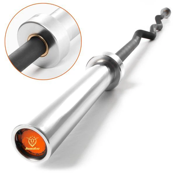 190cm Rack Able EZ Curl Bar for Bicep Curls and Triceps Extensions