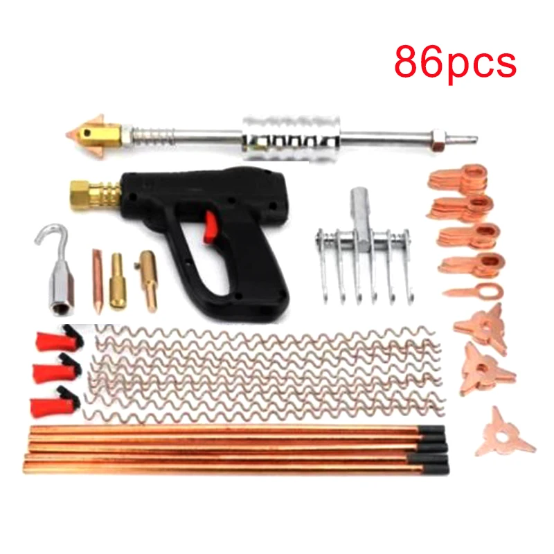Набор инструментов для удаления вмятин, комплект из 86 точечных электродов для точечной сварки кузова автомобиля
