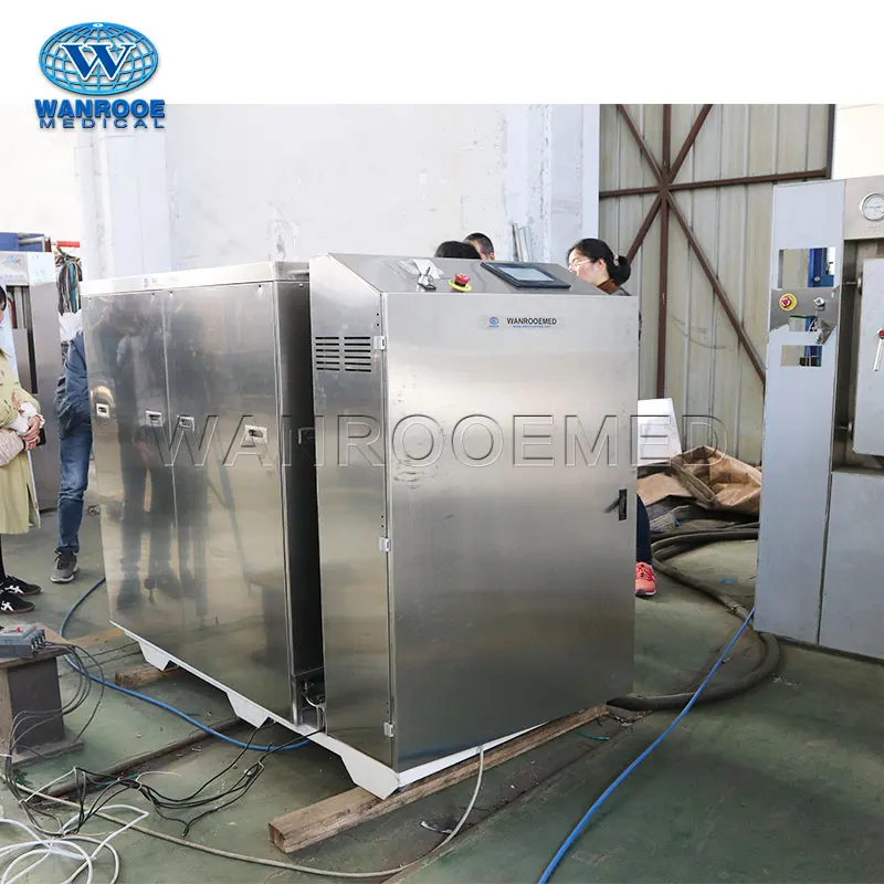 Китайский автоматический паровой стерилизатор для Шредера с управлением PLC, автоклавная машина для медицинских отходов