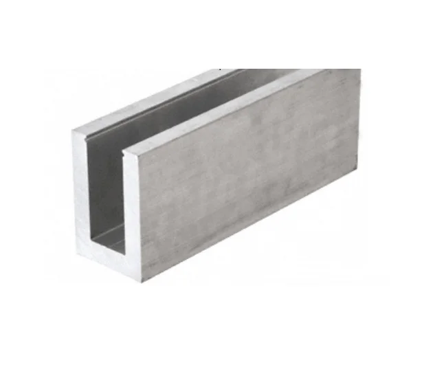 C rl aluminum railing glass u channel  base