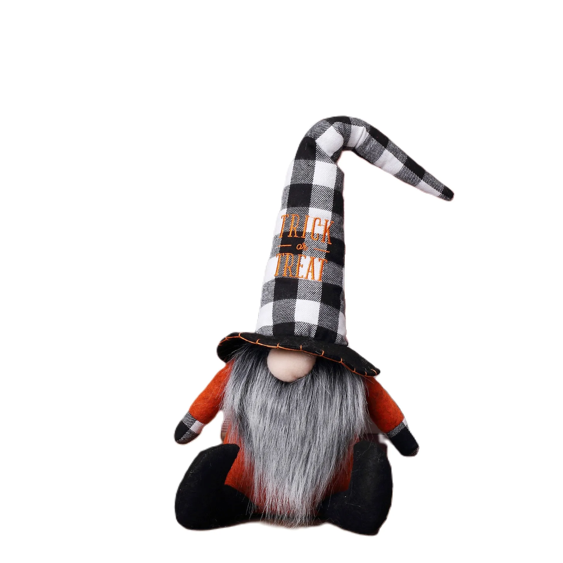Wholesale Adorable Halloween Faceless Gnomes Spider and Rudolf Embroidered Figurines