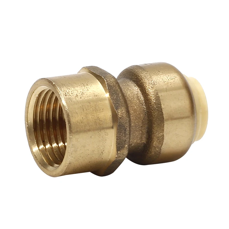Brass Pipe Fittings Push Fit Fittings Straight Plumbing Fitting  For Copper Pex CPVC  Pipe