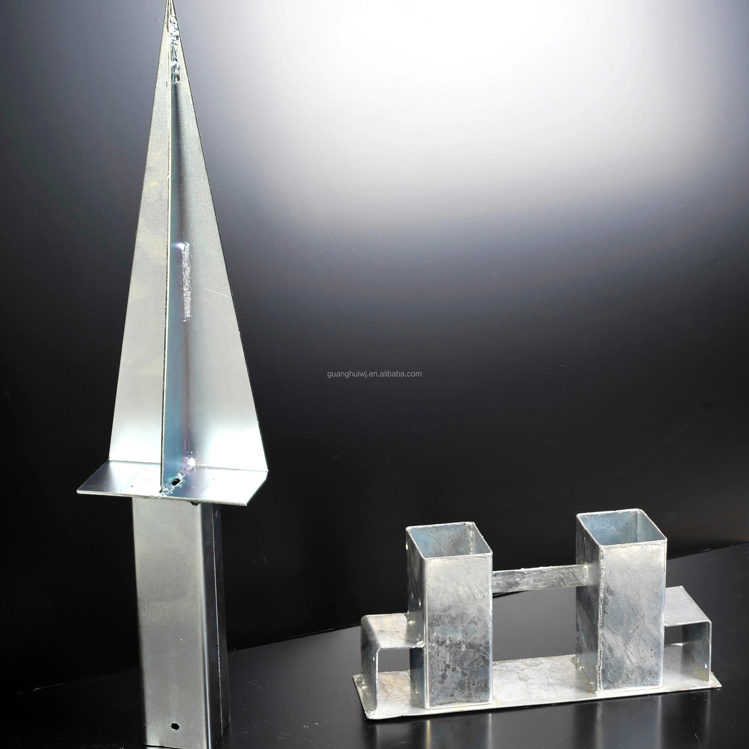 Factory galvanized double plate pole anchor plate