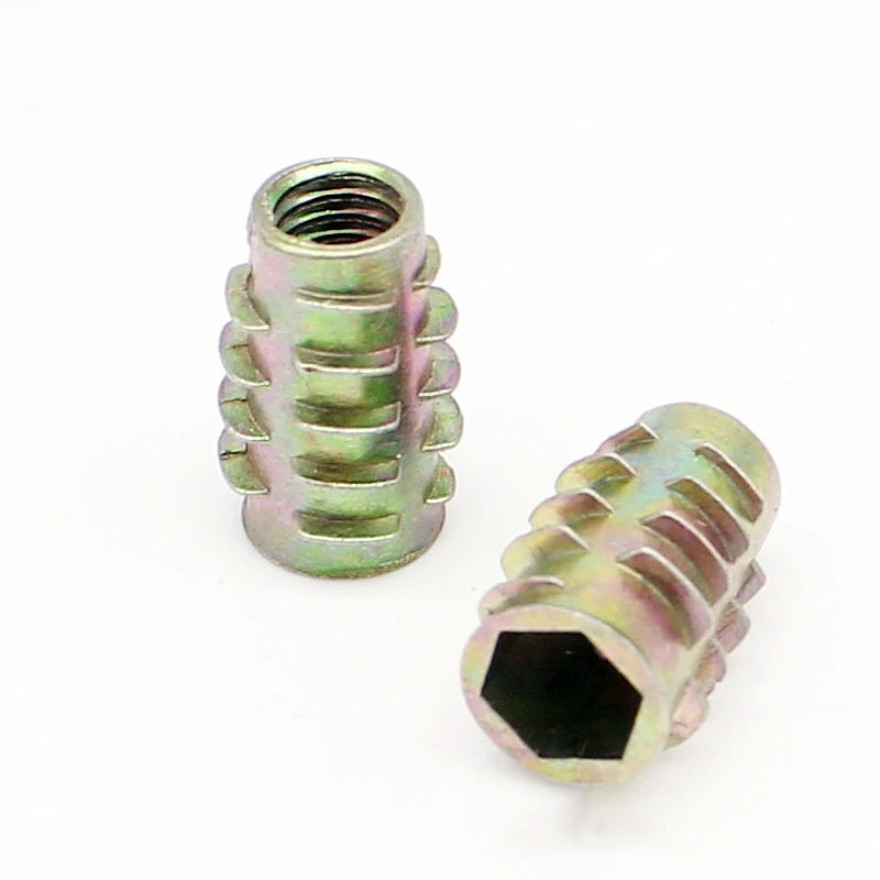 Low Price In Stock M10 Head Zinc Plated Insert Nut Furniture Insert Nut Connector