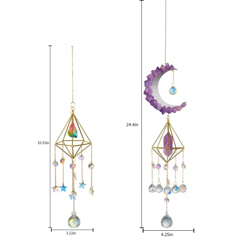natural crystal handmade hanging sun catcher crystal sun catchers hanging suncatche prism rainbowmaker