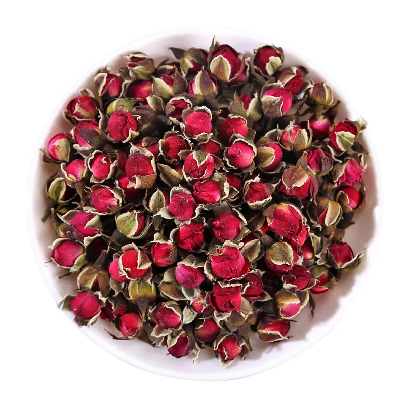 Factory Wholesale Dried Rose Flower New Season Flower Tea Rose Pental Gold Rimmed Roses