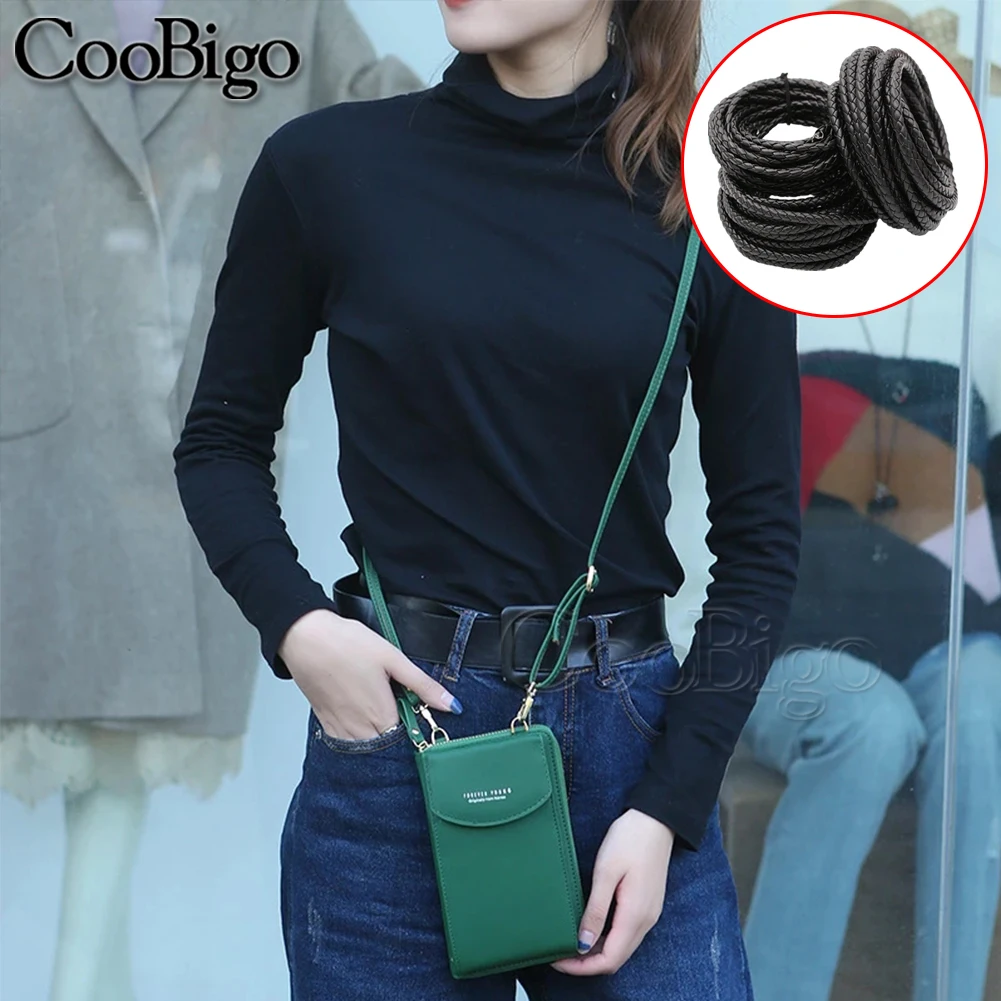 10 метров плетеные шнуры, кожаная веревка, ожерелье, браслет, сумочка, брелок, изготовление ювелирных изделий, «сделай сам», аксессуары для рукоделия 3-12 мм