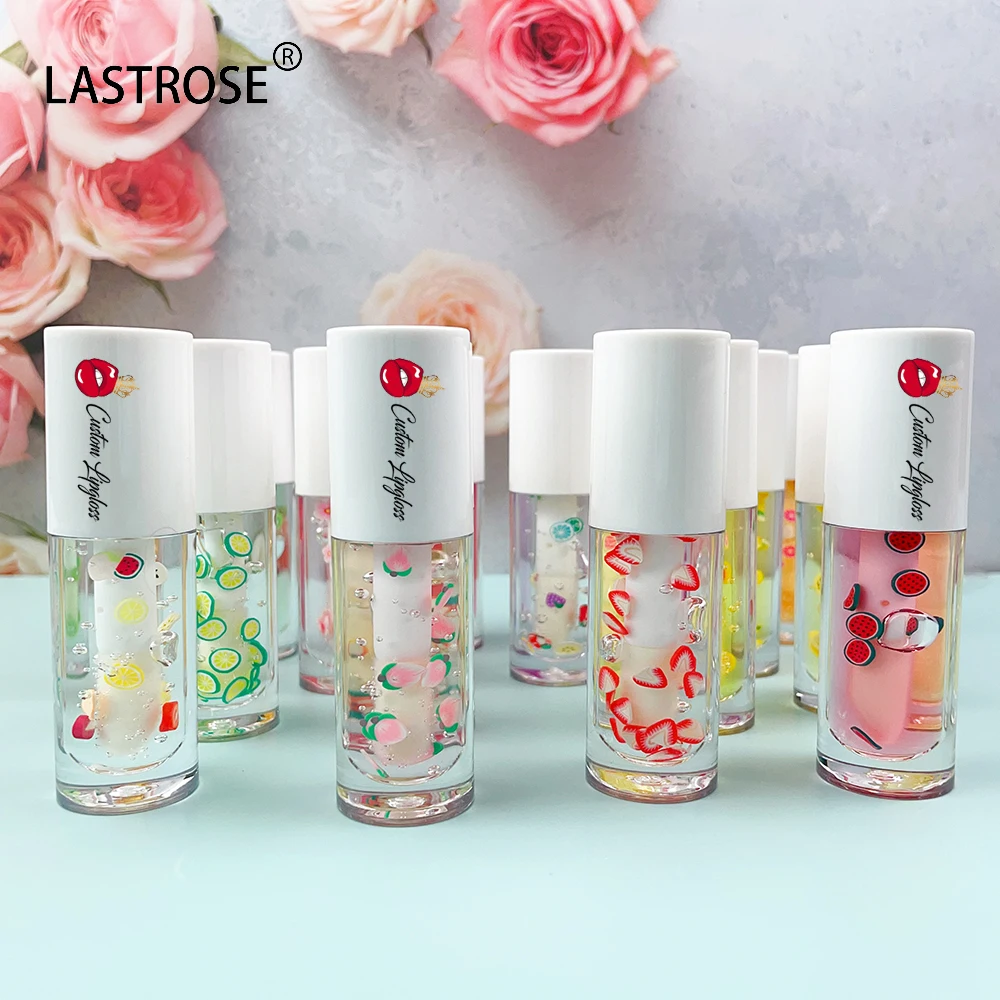 Wholesale Natural Long Lasting Moisturizing Shimmer Fat Lip Care Products Custom Vegan  Tinted Plumping Lip Oil Private Label