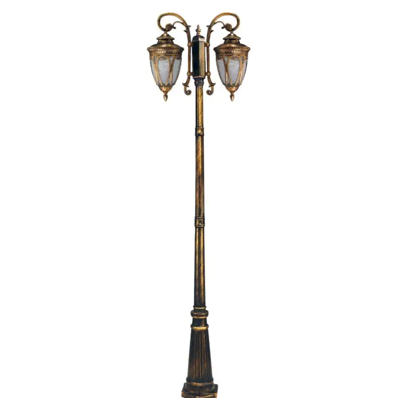 garden pole light cast iron aluminum light pole classic pole street light