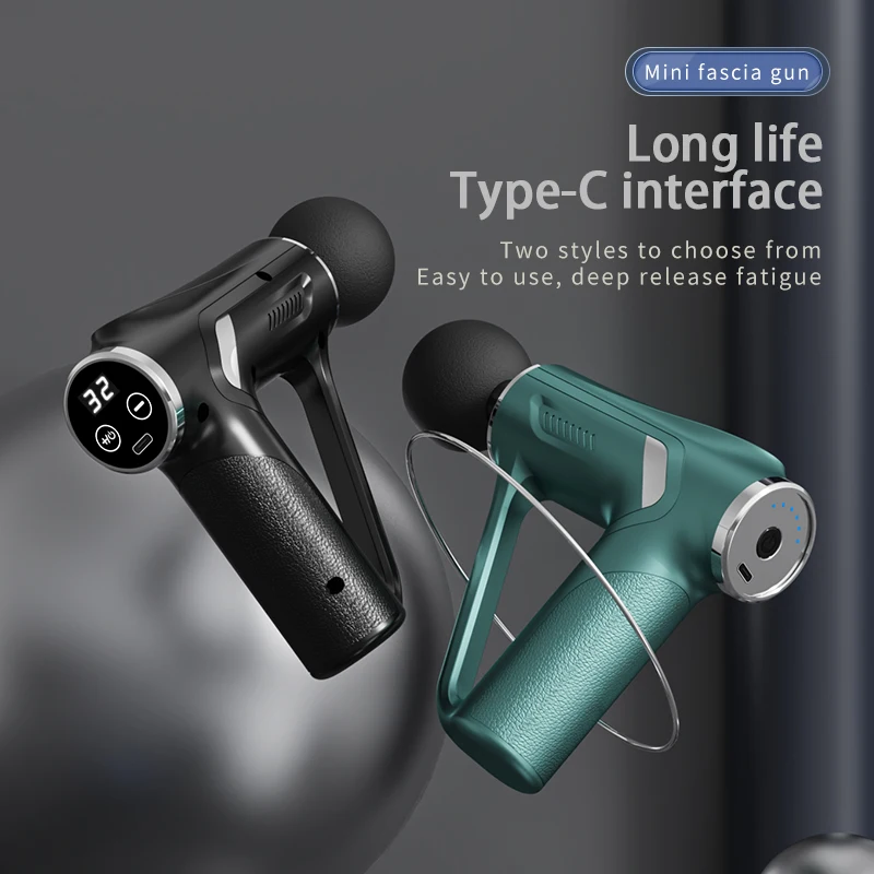 HB-008 Handheld 3200 Speed Deep Tissue Myofascial Massage Gun with Touch Screen for Myofascial Massagers