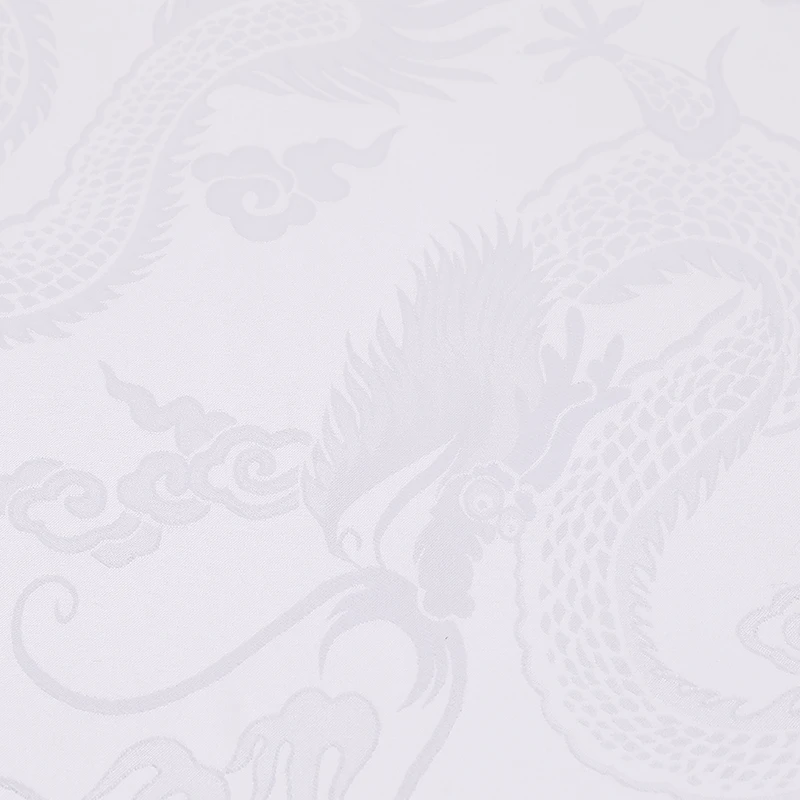 Chinese silk hot selling custom dyeable jacquard satin brocade silk dragon fabric