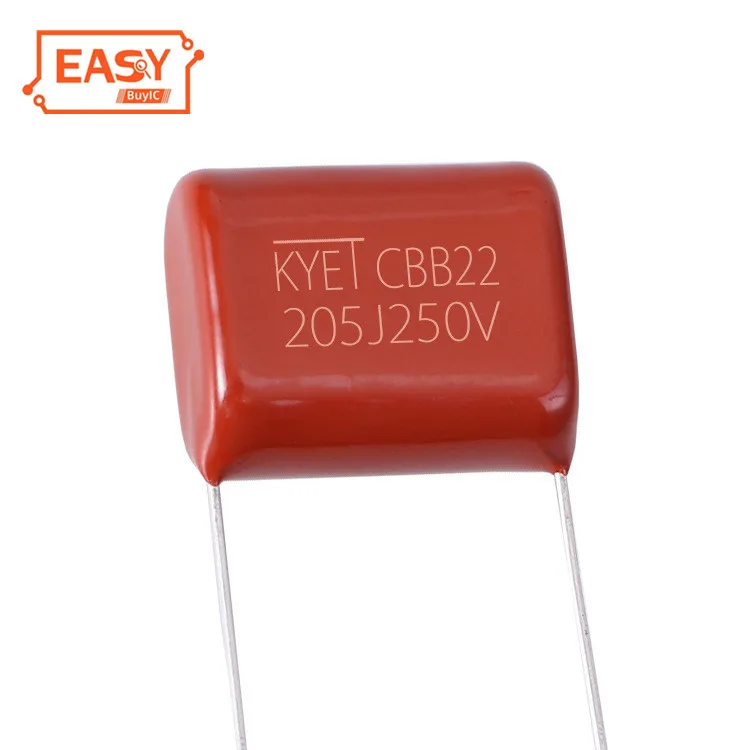 CBB22 205J250V P _ 20 мм пленочный конденсатор CBB21 2 мкФ Металлизированный полипропиленовый конденсатор