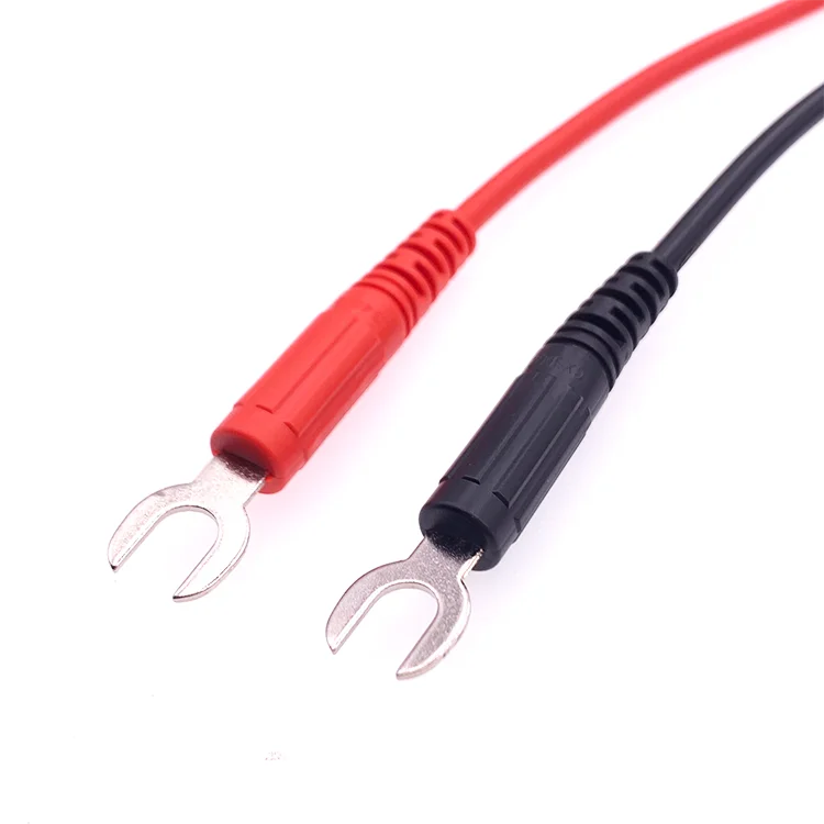 CXSDDZ 6mm U Shape Banana Plug Spade Plug test cable leads