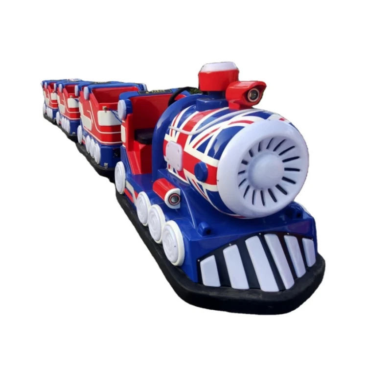 High power locomotive train hot trackless electric trains 5 seats  kids low speed amusement park electric rides shopping center