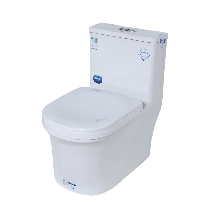 Modern European Style Economic Ceramic Bathroom Toilet Set Two-Piece Back to Wall Sanitary Ware for Villas