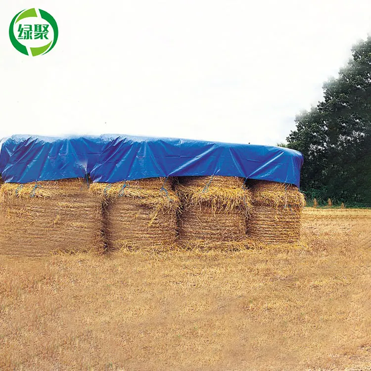 Agriculture Waterproof Anti Rip Tarpaulin Sheet Cover For Corn Cereals Wheat lumber wood
