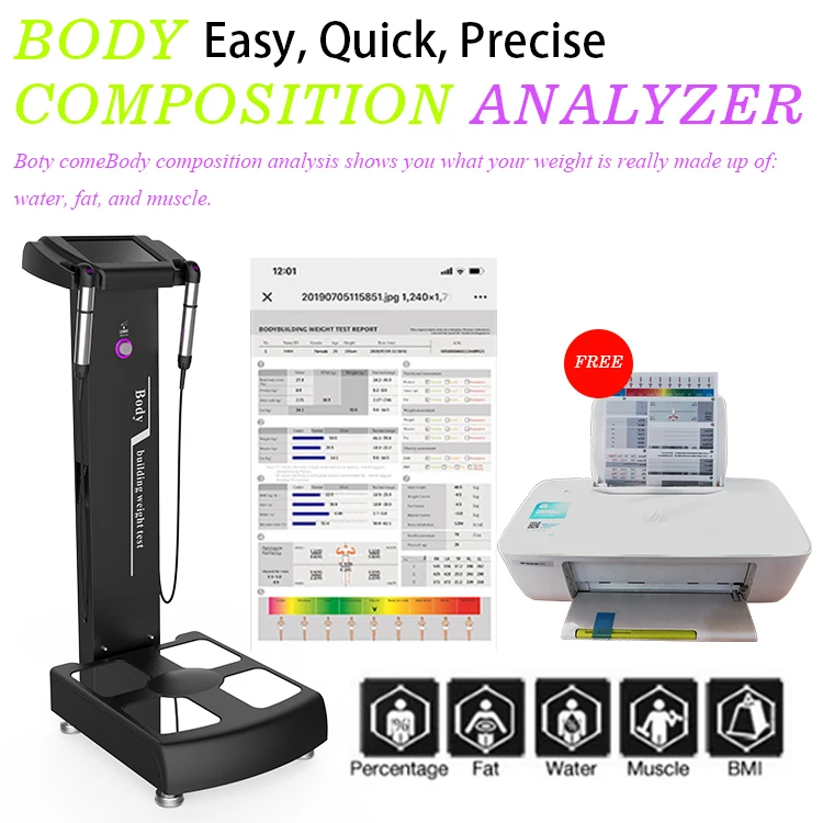 3d measure height weight bmi scale body composition analyzer quantum magnetic resonance fat health body analyzer machine price