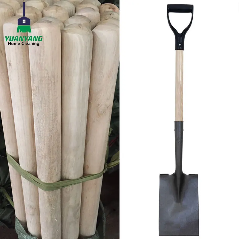 New arrival pine wooden pole axe handles wood shovels with wood handle
