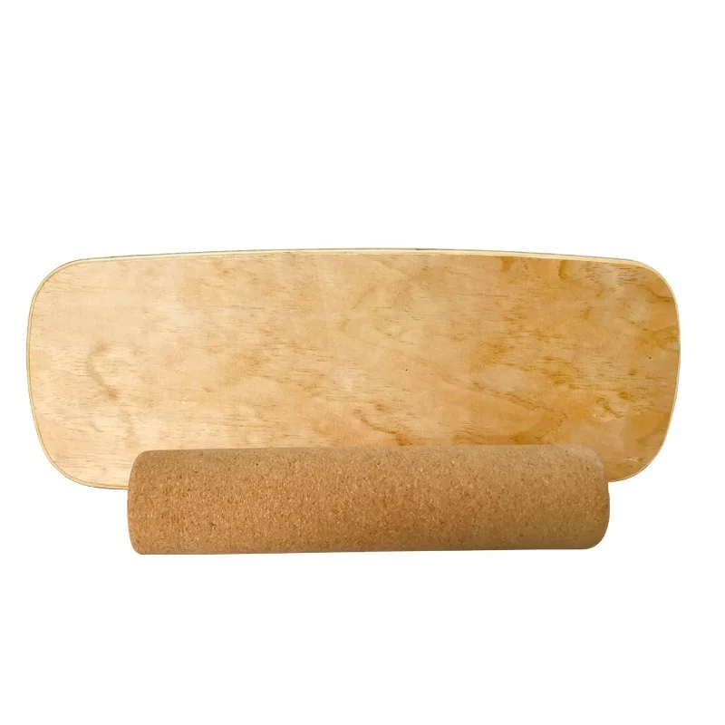 
FITUS Gym Kids Adult Use Wooden professional Balance Board With Solid Cork Roller 