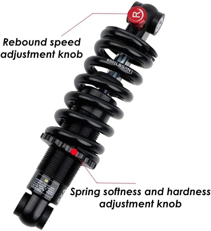 EXA Form 291R Spring Suspension Motorcycle Electric Bike Scooter 125 1000 1250 1500 1800 2000lbs Bicycle Rear Shock Absorber