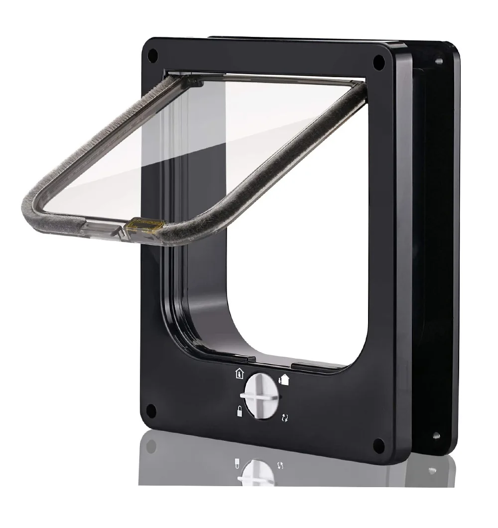 Small pets Door with Magnetic Locking Panel give Home Security - Durable & Weatherproof and  Easy to Install