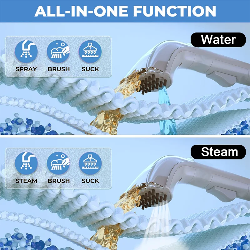 Steamer Spray Steam And Water  Carpet Cleaner Wet And Dry Dirty Fabric Carpet Sofa Cleaning Machine Carpet Fabric Spot Cleaner