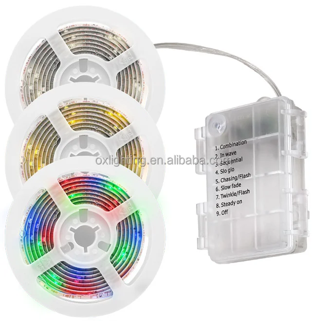 Светодиодная лента RGB светлая Беспроводная 1 5 м 2835 SMD В Водонепроницаемая IP65 меняющая цвет с аккумуляторной
