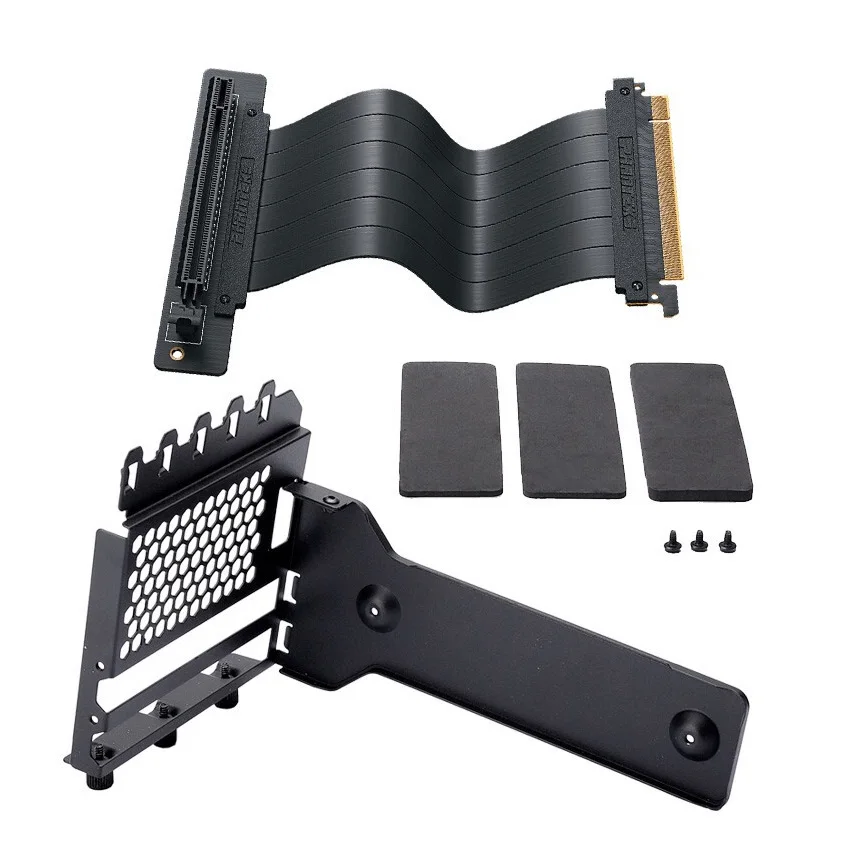 4 0 Вертикальная видеокарта PCIE комплект для монтажа GPU 7 шт. слот кронштейн Держатель корпуса PCI-E