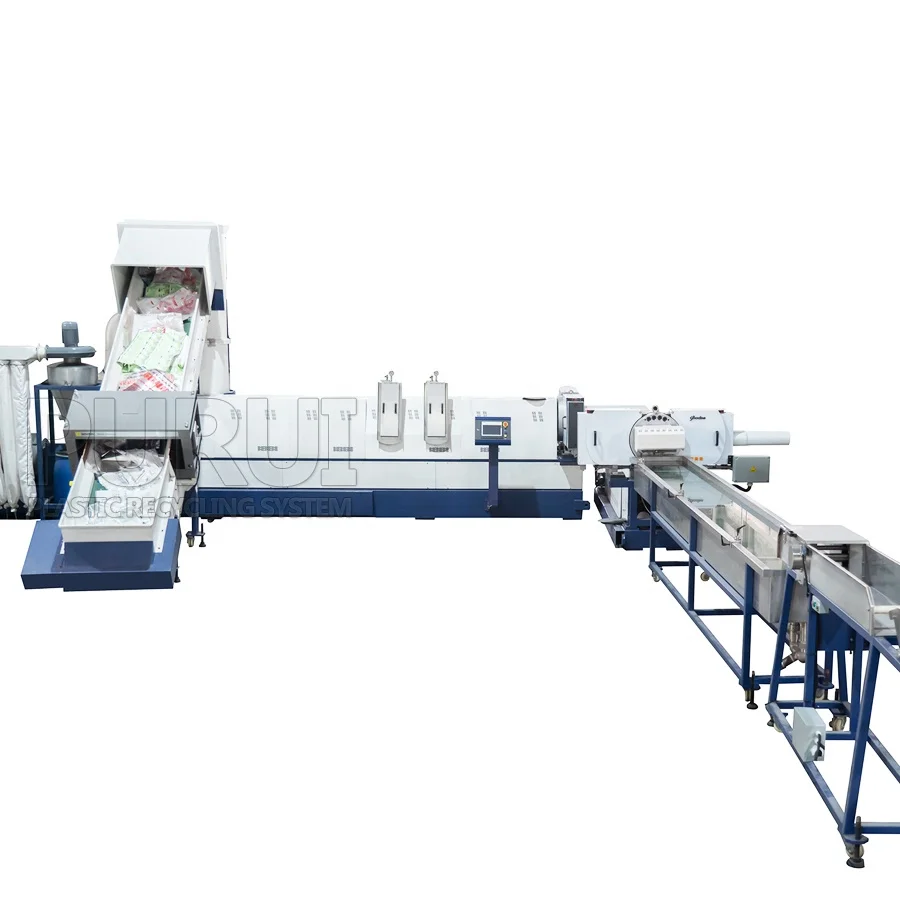 TPU pelletizing line polyurethane fabric recycling line Durable TPU fabric recycling granulating machine