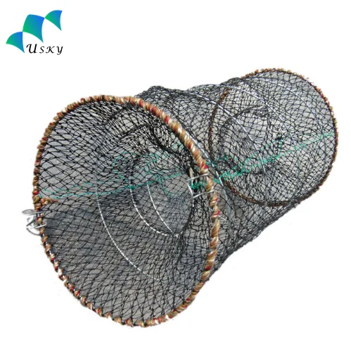 Fishing Crab Traps Fish Minnow Crawfish Trap Cage Collapsible Lobster Shrimp Pot with 4 Twine Ropes for Outdoor Fishing Net Trap