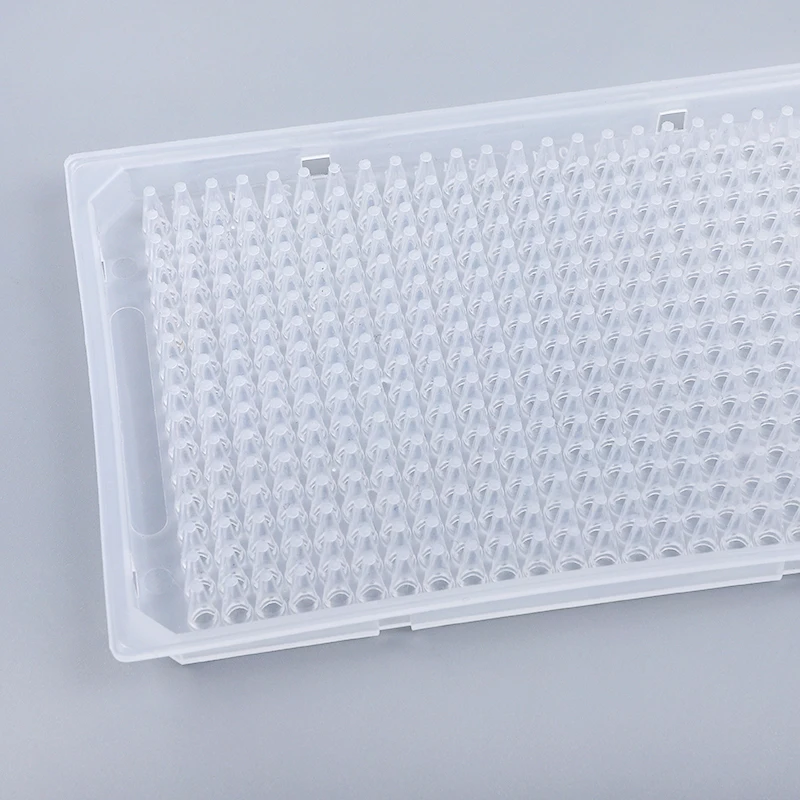 Hot sale lab plastic white microplate pcr test 384 well pcr plate