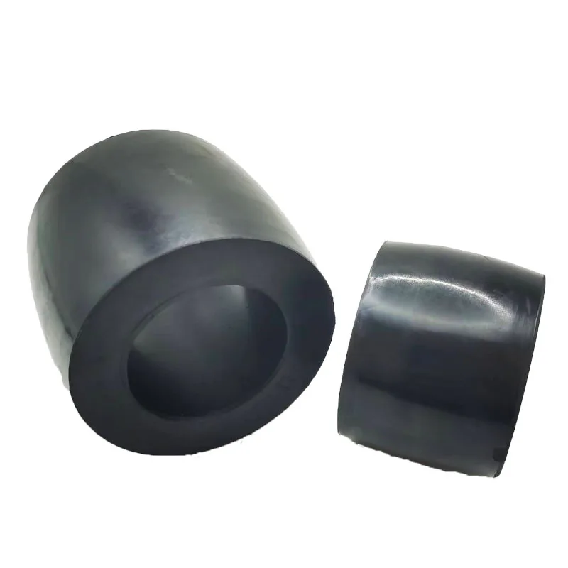 Molded Production Drum Shaped Rectangular Pattern Rubber Sleeve for FCL Circular Shock Pad Cushion Elastic Rubber Plug Coupling