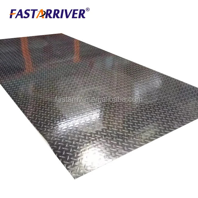 China supplier 3xxx 3003 checkered diamond aluminum plate sheet for floor bus