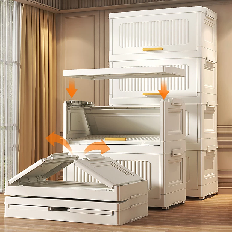 Modern High Quality Bedroom Furniture Luxury Storage Drawer Bins Foldable Box Organizer Removable Wardrobe Storage